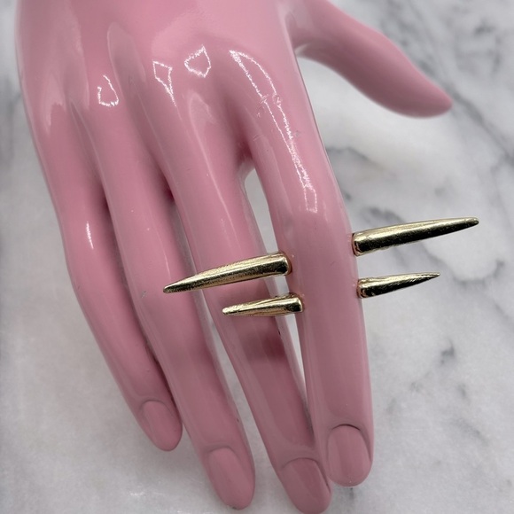 Gold‎ Spike MIDI Finger Ring Fashion Jewelry - Picture 2 of 6